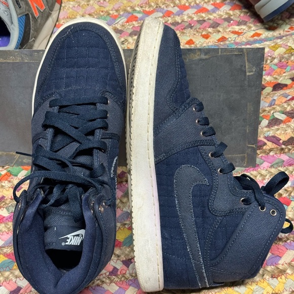 AJKO High OG Canvas ‘Obsidian’ size 10.5M. Air Jordan 1 KO (1985). - Picture 5 of 13